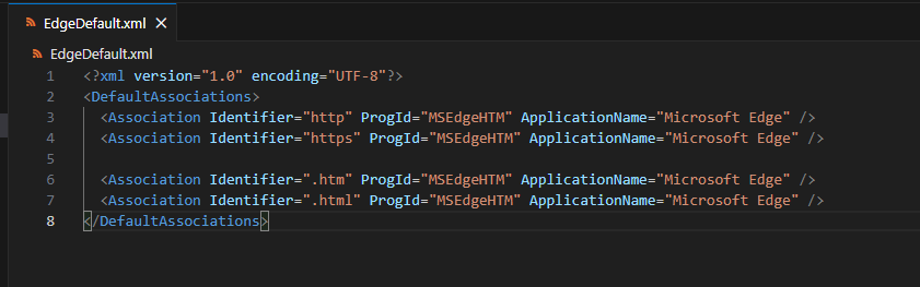 Fichier de configuration XML